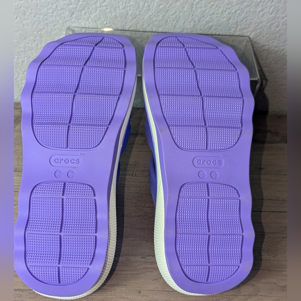 Crocs Mega Crush Triple Strap Platform Sandals Women's 8 Purple - Picture 10 of 13